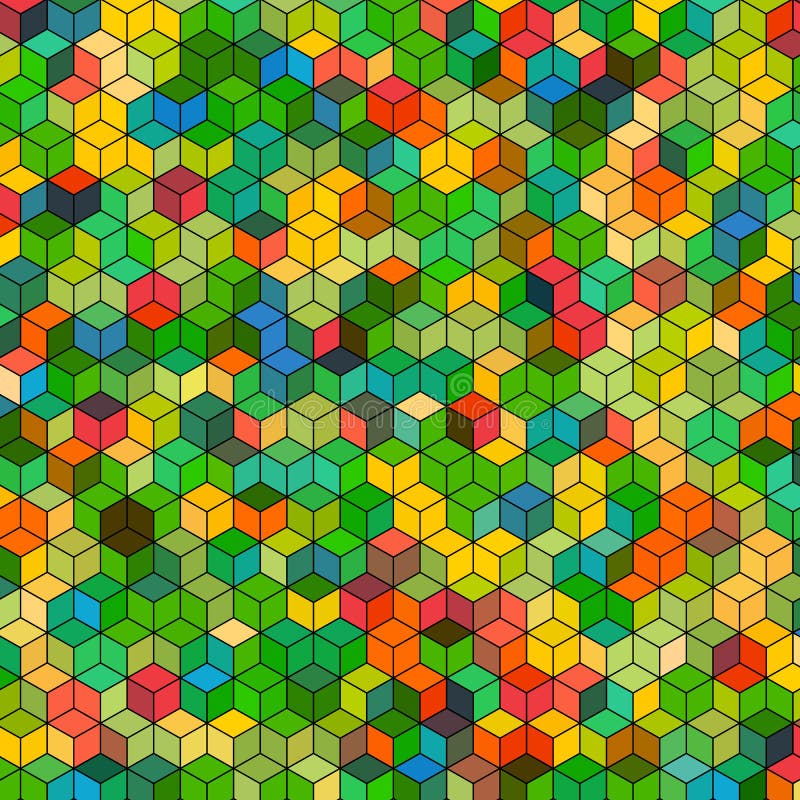 Abstract background with colorful green hex polygons. Abstract background with colorful green hex polygons