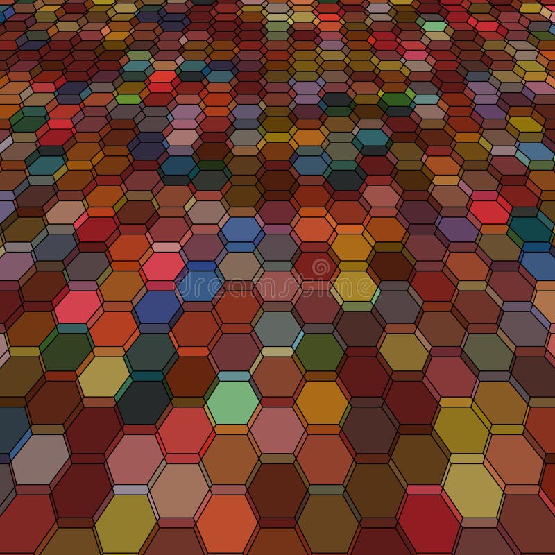 Abstract background with stained glass hex polygons. Abstract background with stained glass hex polygons