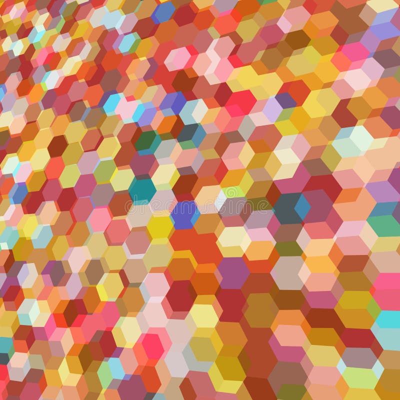 Abstract background with marsala palette hex polygons. Abstract background with marsala palette hex polygons