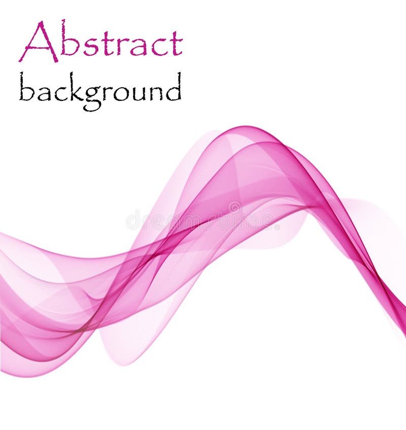 Fondo astratto con le onde rosa del materiale trasparente di volo illustrazione vettoriale
