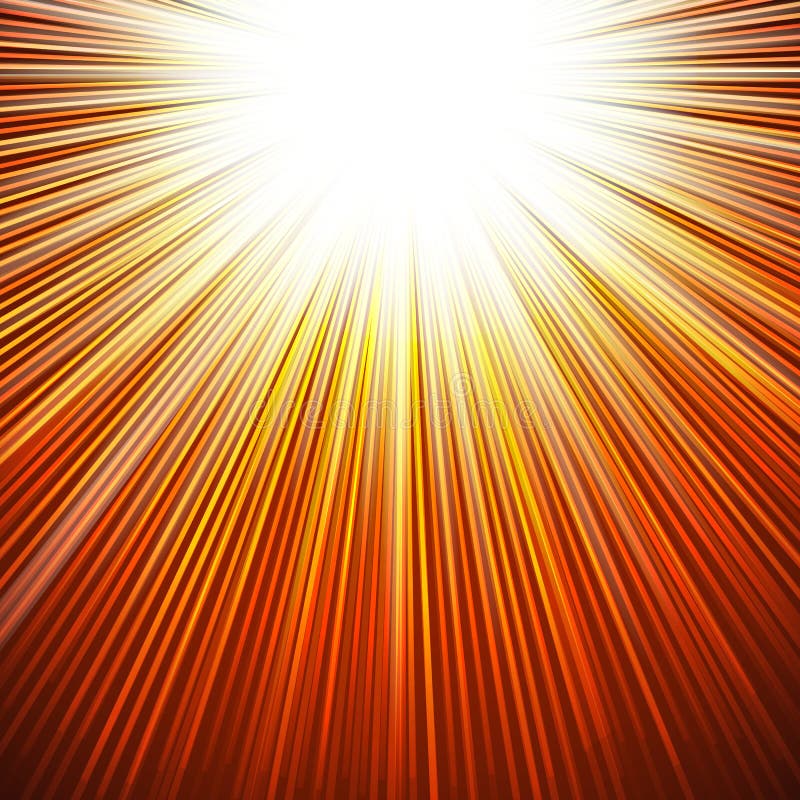 Fondo Astratto Dei Raggi Di Sole Illustrazione Vettoriale