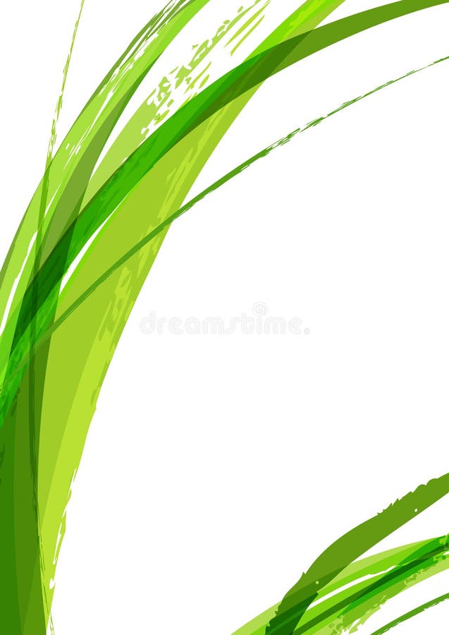 Fondo astratto della spazzola dell'acquerello delle foglie verdi, templ di vettore illustrazione di stock Fondo astratto della spazzola dell'acquerello delle foglie verdi, templ di vettore illustrazione di stock