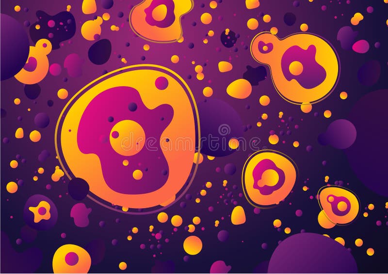Fondo astratto di biologia Cellule e molecole Illustrazione di scienza con le particelle royalty illustrazione gratis Fondo astratto di biologia Cellule e molecole Illustrazione di scienza con le particelle royalty illustrazione gratis
