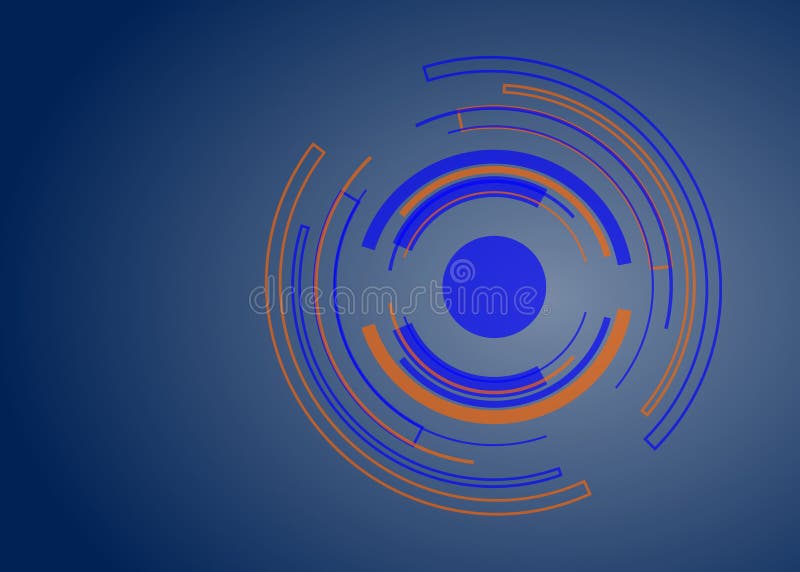 Fondo astratto di progettazione di vettore di forma del cerchio di tecnologia illustrazione di stock Fondo astratto di progettazione di vettore di forma del cerchio di tecnologia illustrazione di stock
