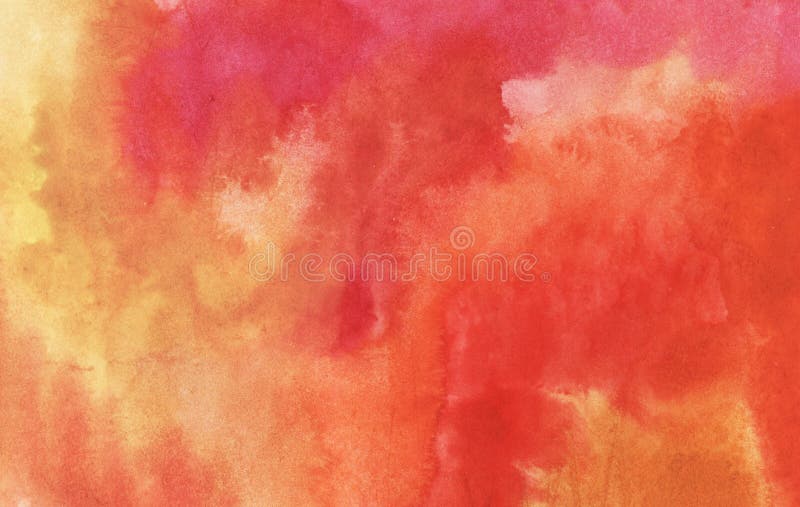 Fondo astratto luminoso rosso ed arancio dell'acquerello royalty illustrazione gratis Fondo astratto luminoso rosso ed arancio dell'acquerello royalty illustrazione gratis