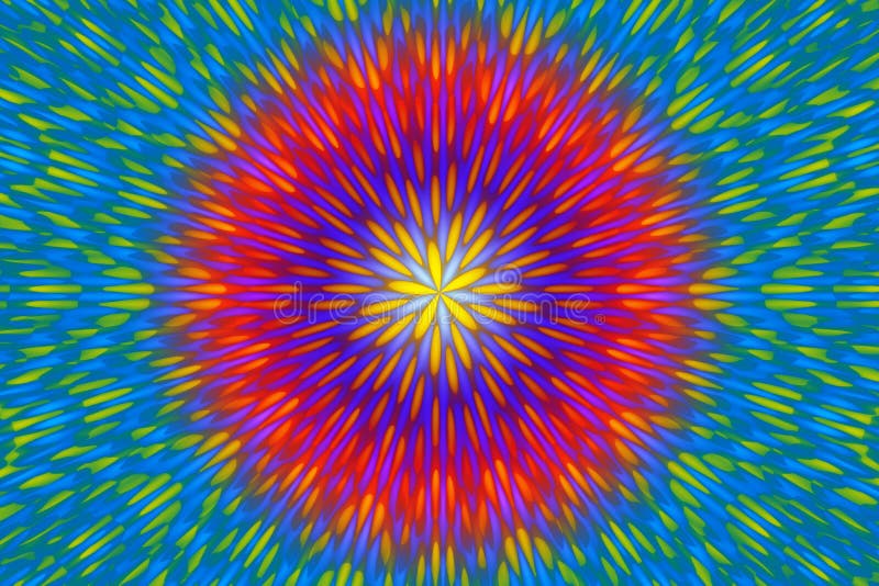 Fondo astratto senza cuciture del fiore radiale di Mulricolored royalty illustrazione gratis Fondo astratto senza cuciture del fiore radiale di Mulricolored royalty illustrazione gratis
