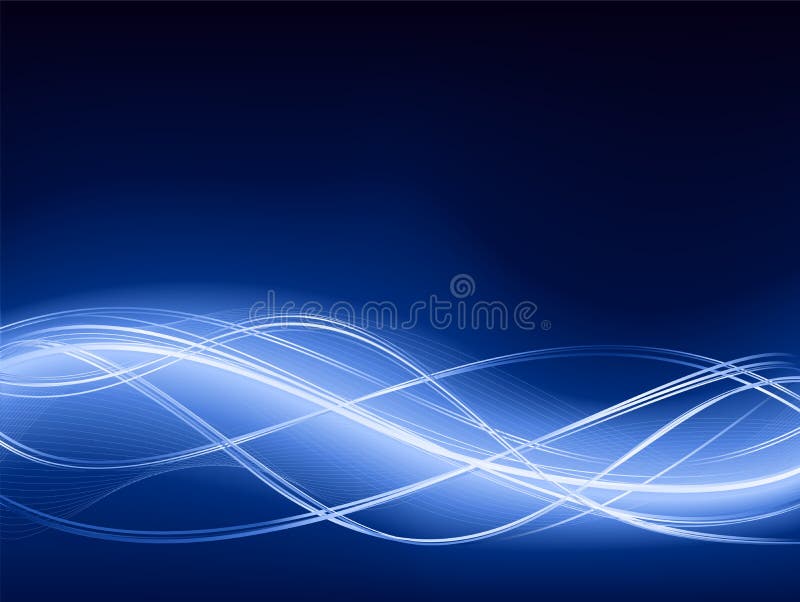 Fondo azul abstracto de la onda stock de ilustración Fondo azul abstracto de la onda stock de ilustración