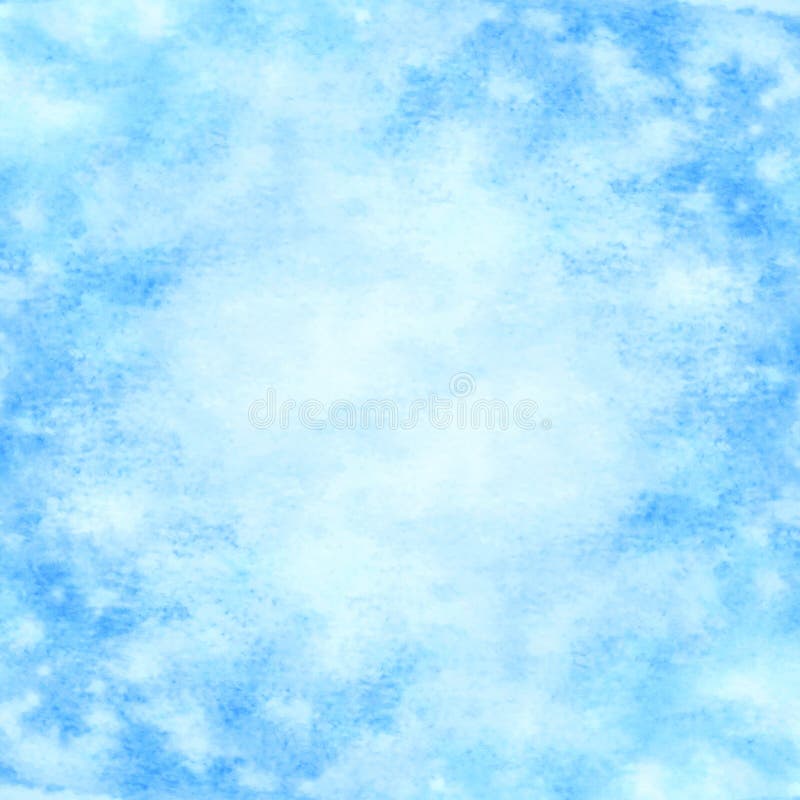 Fondo azul abstracto dibujado mano de la acuarela ilustración del vector Fondo azul abstracto dibujado mano de la acuarela ilustración del vector