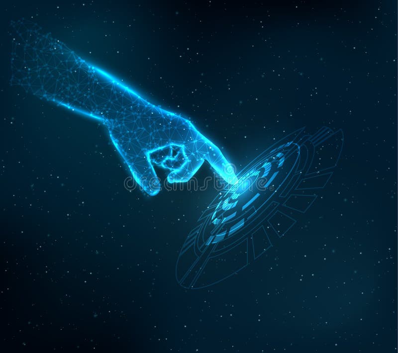Fondo azul brillante de la tecnología stock de ilustración Fondo azul brillante de la tecnología stock de ilustración