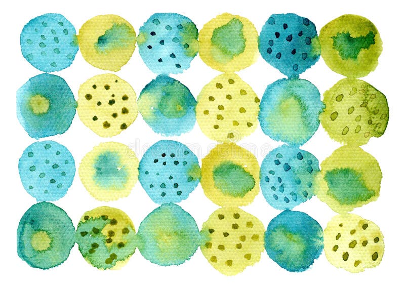 Fondo azul brillante y verde oliva stock de ilustración