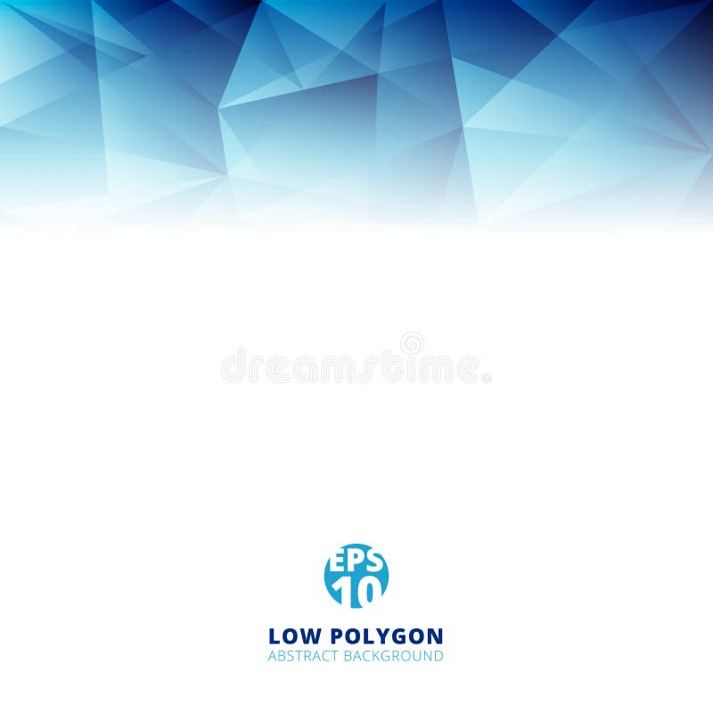 Fondo azul claro de la forma poligonal del color del polígono bajo abstracto stock de ilustración Fondo azul claro de la forma poligonal del color del polígono bajo abstracto stock de ilustración