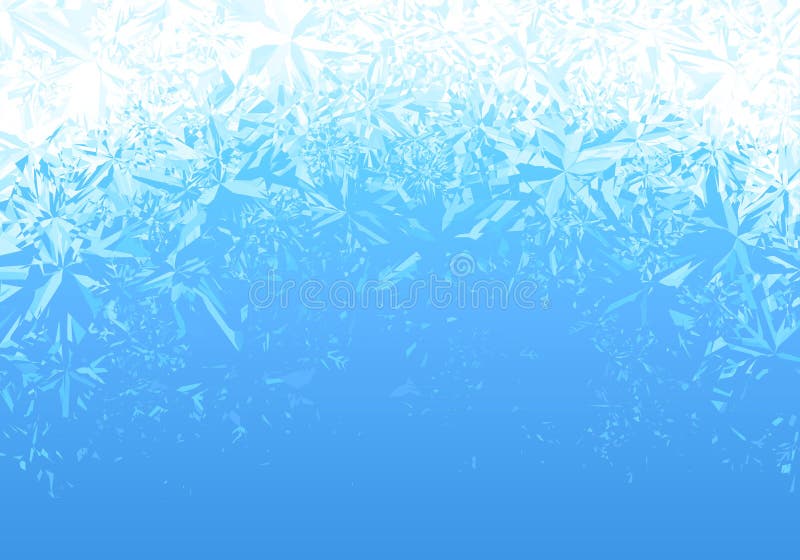 Fondo azul de la helada del hielo del invierno