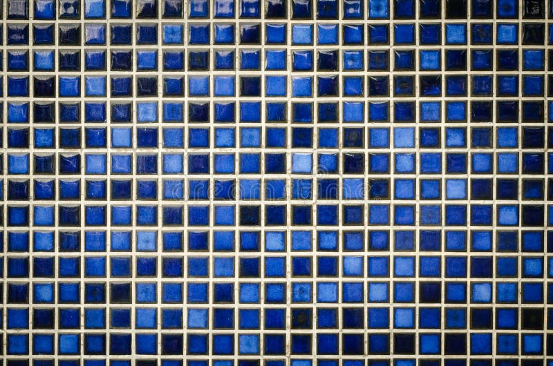 Fondo azul de la textura de las tejas de mosaico del tono foto de archivo libre de regalías Fondo azul de la textura de las tejas de mosaico del tono foto de archivo libre de regalías