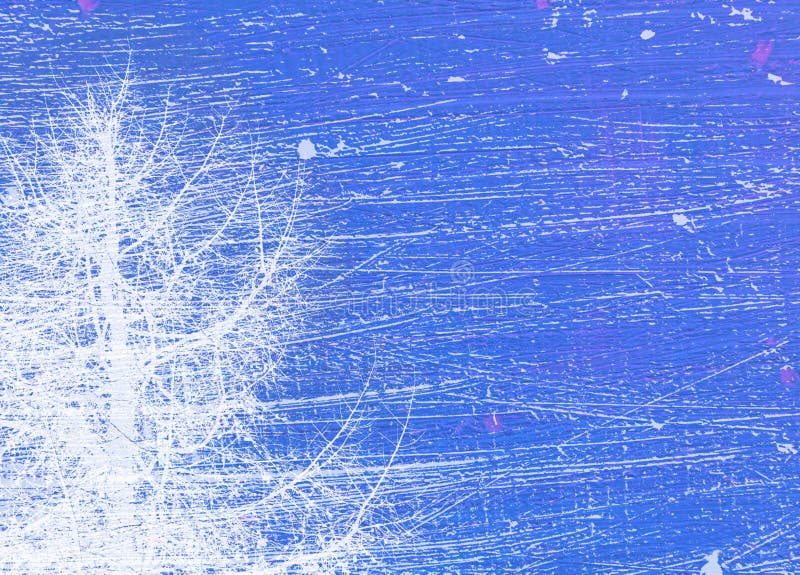 Fondo azul del invierno ilustración del vector