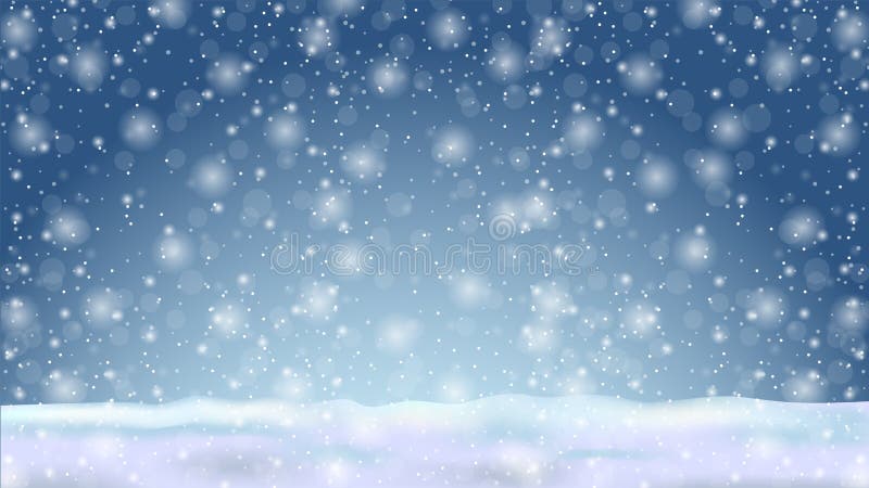 Fondo Azul Natural De Invierno Con Copos De Nieve En Caída Stock de  ilustración - Ilustración de travieso, festivo: 203549984
