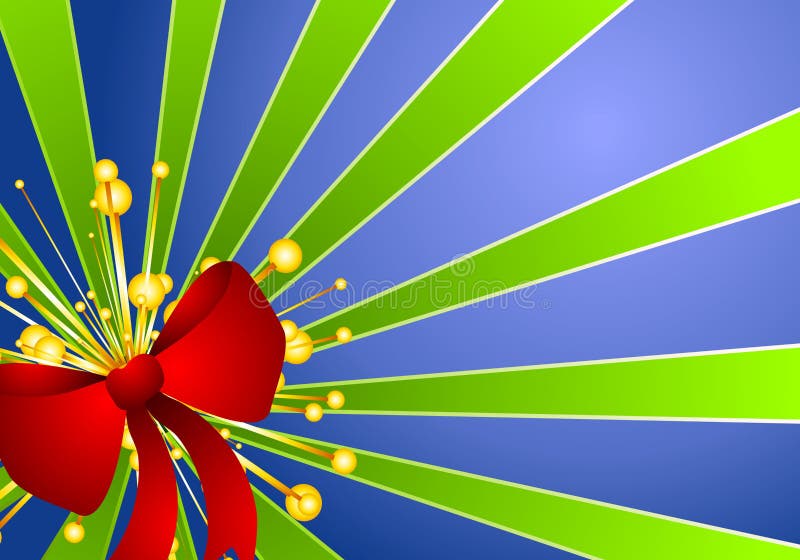 Fondo azulverde del arqueamiento del regalo de la Navidad libre illustration Fondo azulverde del arqueamiento del regalo de la Navidad libre illustration