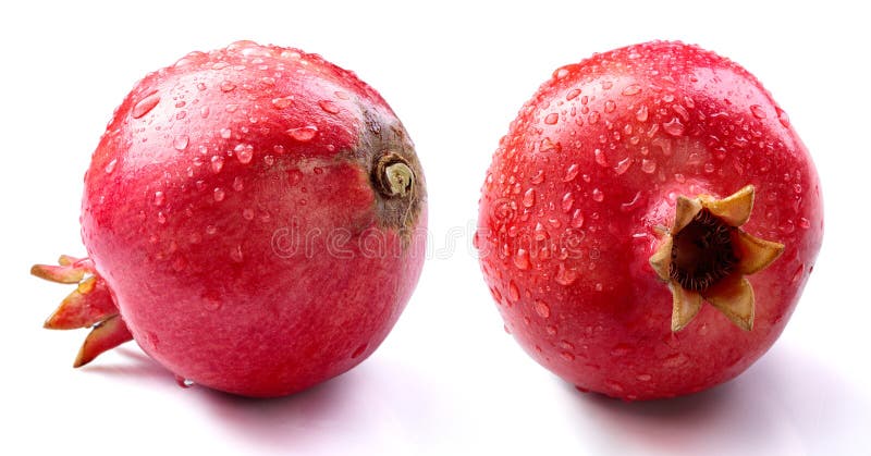 Fondo bianco del melograno immagine stock libera da diritti