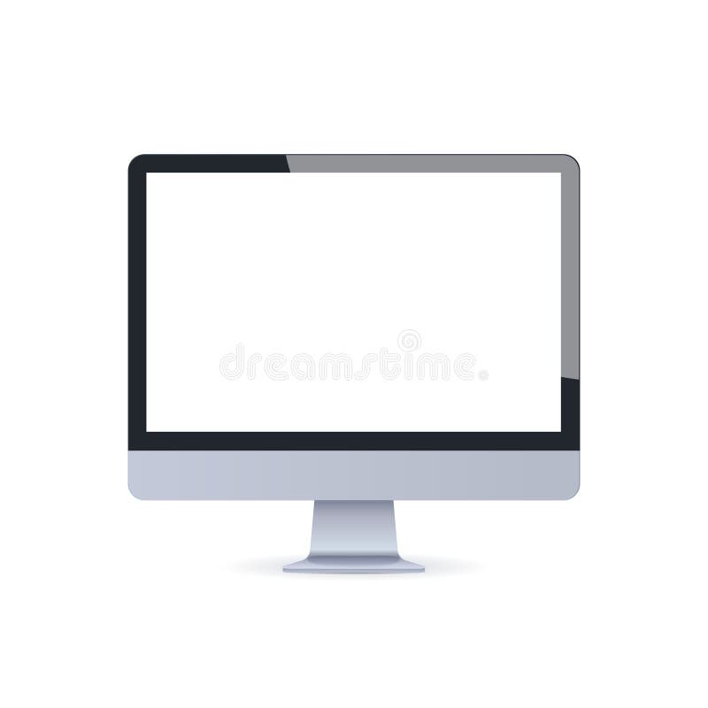 Fondo bianco del monitor del modello dello spazio in bianco dello schermo del visualizzatore del computer di concetto vuoto da ta illustrazione di stock Fondo bianco del monitor del modello dello spazio in bianco dello schermo del visualizzatore del computer di concetto vuoto da ta illustrazione di stock