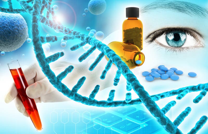 Fondo biomedico di ricerca royalty illustrazione gratis Fondo biomedico di ricerca royalty illustrazione gratis