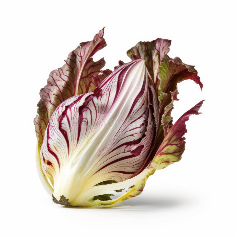 Fondo blanco de la foto de radicchio fresco libre illustration