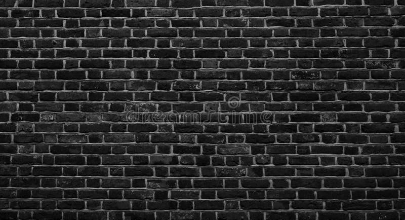 Fondo blanco y negro de la pared de ladrillo del viejo Grunge panorámico
