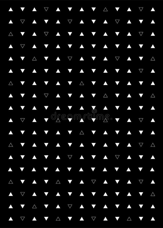 Fondo blanco y negro del triángulo Modelo moderno del vector con los triángulos blancos en fondo negro libre illustration Fondo blanco y negro del triángulo Modelo moderno del vector con los triángulos blancos en fondo negro libre illustration