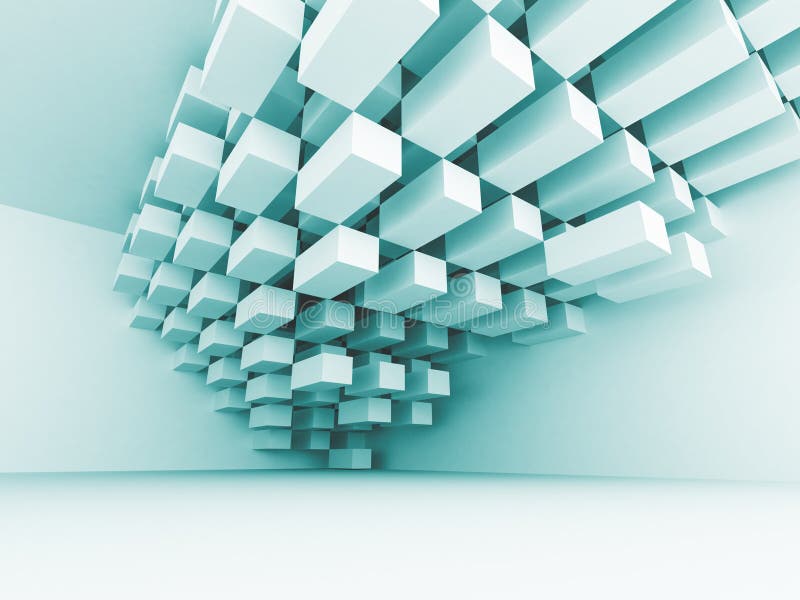 Fondo blu astratto di progettazione di architettura royalty illustrazione gratis Fondo blu astratto di progettazione di architettura royalty illustrazione gratis
