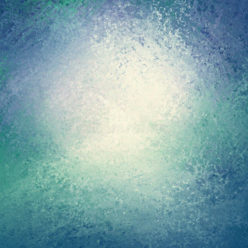 Fondo blu e verde con il centro bianco e la struttura d'annata pulita del fondo di lerciume che assomiglia all'acqua o ondeggia i