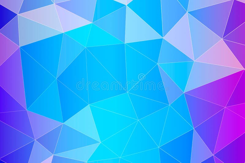 Fondo blu geometrico astratto con i poligoni triangolari