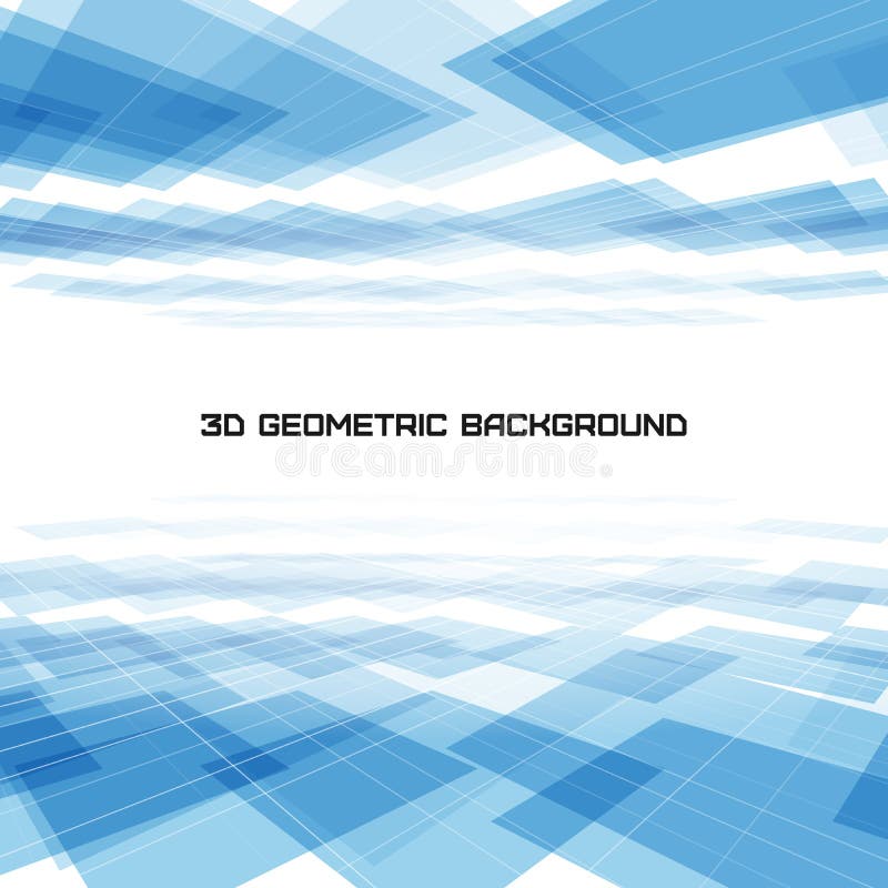 fondo blu geometrico 3D illustrazione di stock fondo blu geometrico 3D illustrazione di stock
