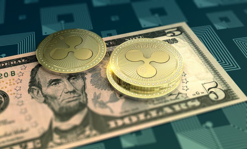Fondo brillante de la crypto-moneda de la ondulación libre illustration Fondo brillante de la crypto-moneda de la ondulación libre illustration