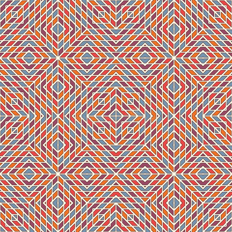 Fondo brillante del mosaico del vitral Modelo inconsútil con el ornamento geométrico del caleidoscopio Papel pintado Checkered ilustración del vector Fondo brillante del mosaico del vitral Modelo inconsútil con el ornamento geométrico del caleidoscopio Papel pintado Checkered ilustración del vector