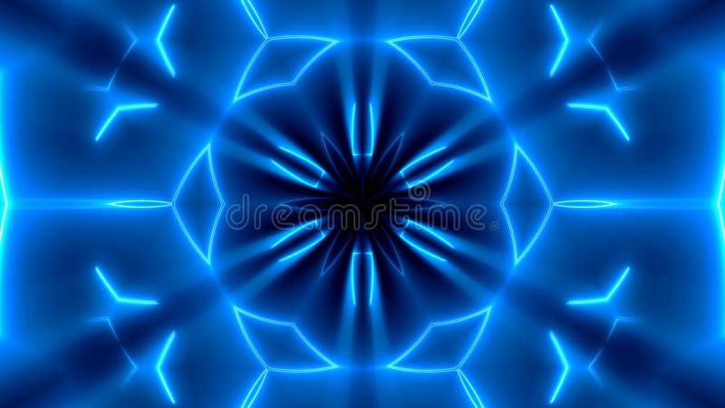 Fondo caleidoscopico al neon di frattale Contesto astratto di Digital royalty illustrazione gratis Fondo caleidoscopico al neon di frattale Contesto astratto di Digital royalty illustrazione gratis