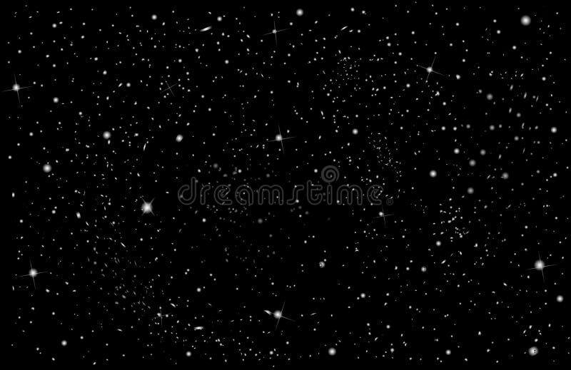 El Fondo Estrellado Cielo. Una Dispersión De Las Estrellas Brillantes  Blancas Stock de ilustración - Ilustración de brillo, apacible: 212912906