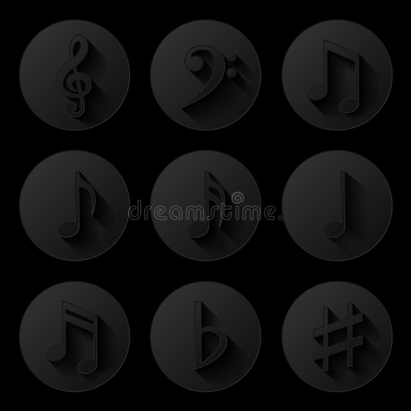 Fondo cobarde de la música Iconos fijados libre illustration Fondo cobarde de la música Iconos fijados libre illustration