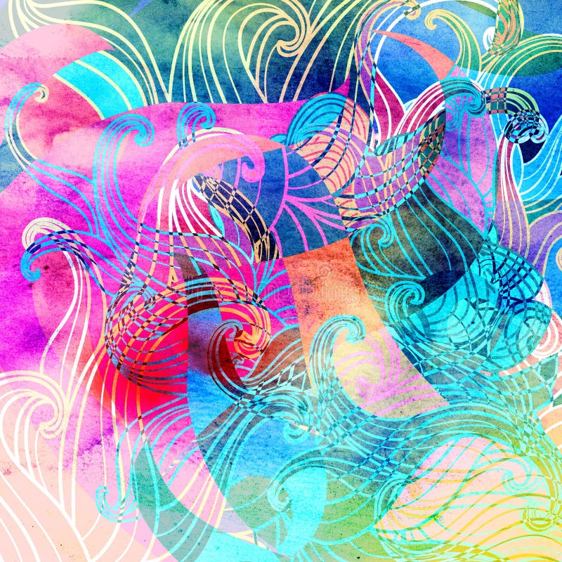 Fondo coloreado extracto libre illustration