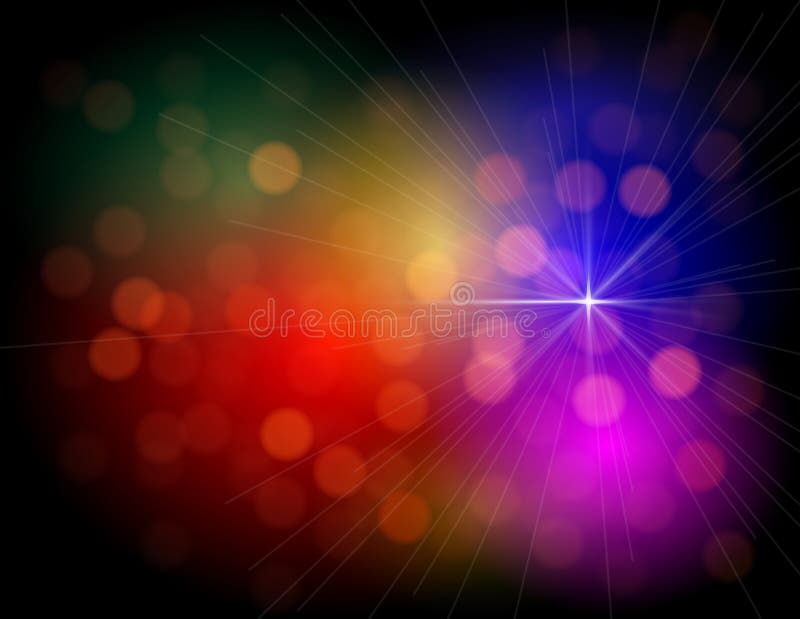 Fondo colorido abstracto de las luces stock de ilustración