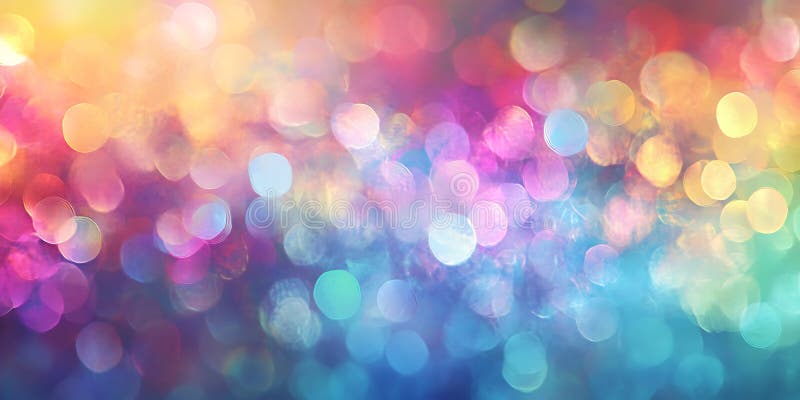 Fondo colorido de Bokeh : Textura de las luces de arco iris abstractas stock de ilustración