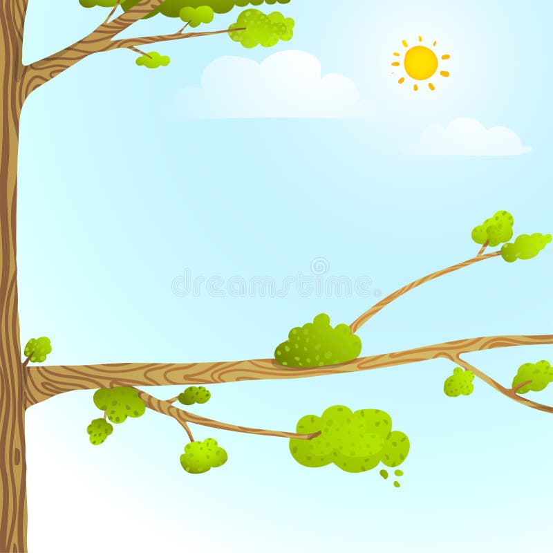 Fondo colorido de la historieta de la naturaleza con las nubes de Sun de los árboles para el diseño de los niños libre illustration Fondo colorido de la historieta de la naturaleza con las nubes de Sun de los árboles para el diseño de los niños libre illustration