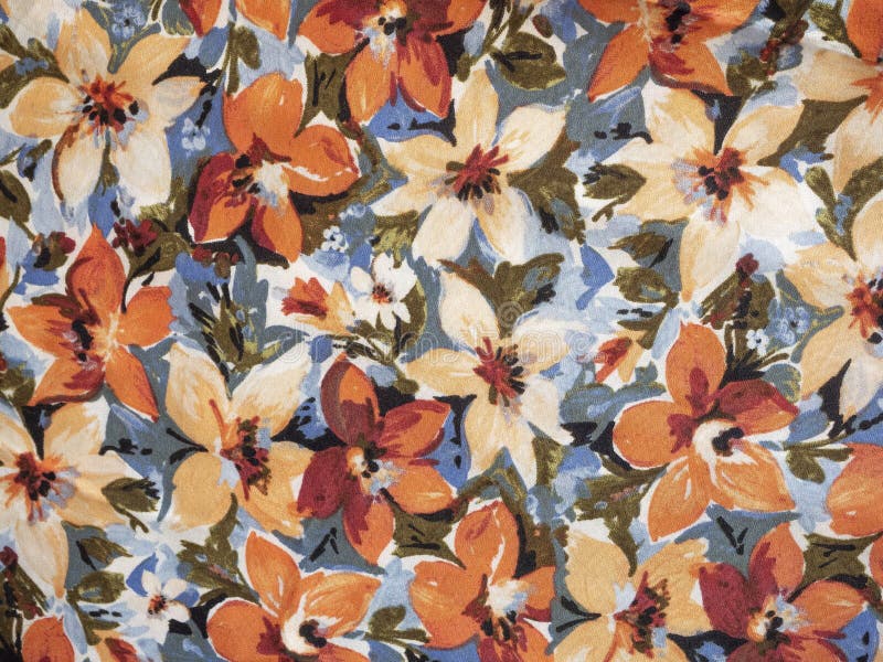 Fondo colorido floral abstracto hecho de tela imagen de archivo