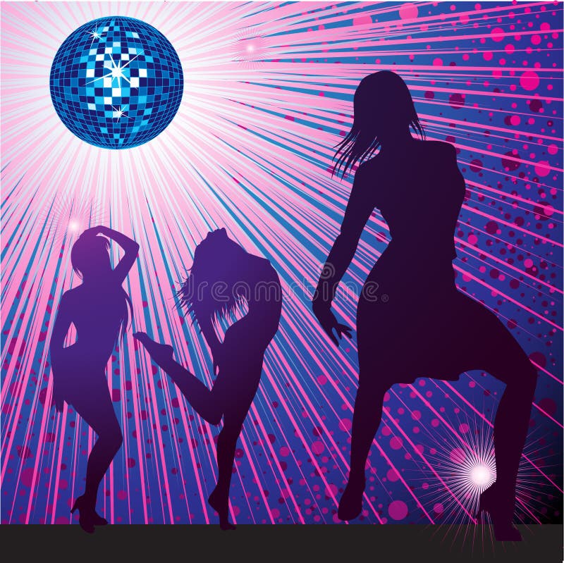 Fondo Con El Baile De La Gente En Club Nocturno Ilustración del Vector -  Ilustración de noche, gente: 10983373