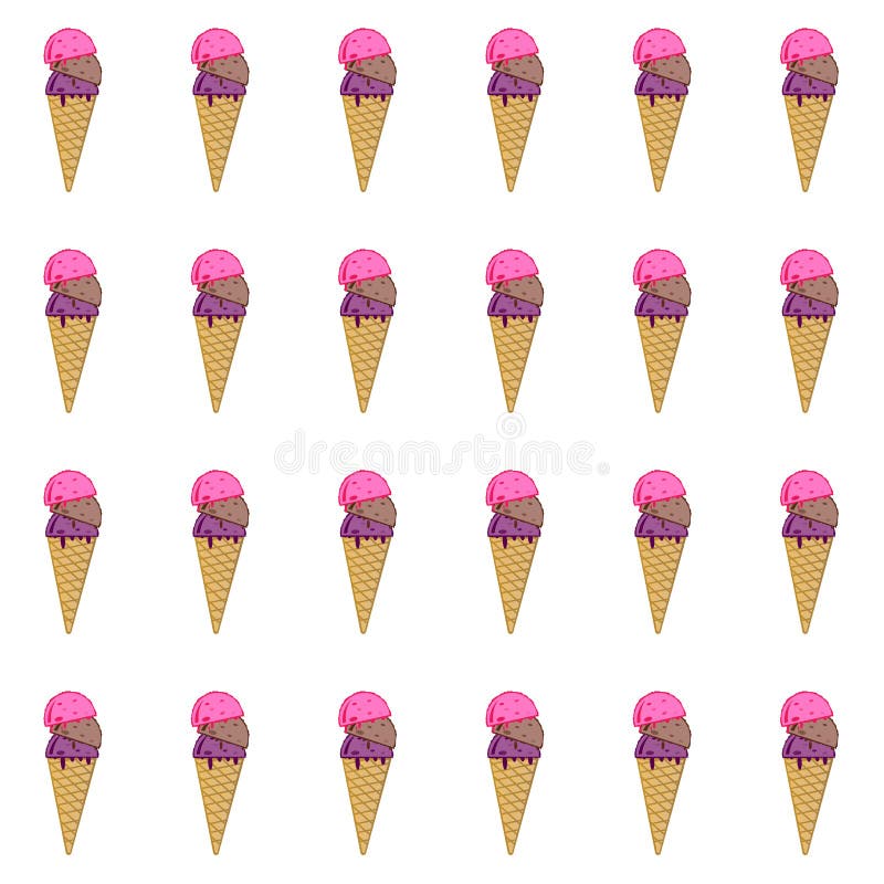 Fondo con el modelo de helados ilustración del vector Fondo con el modelo de helados ilustración del vector
