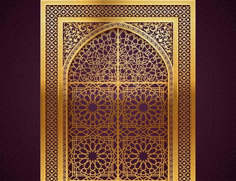 Fondo con il modello arabo royalty illustrazione gratis Fondo con il modello arabo royalty illustrazione gratis