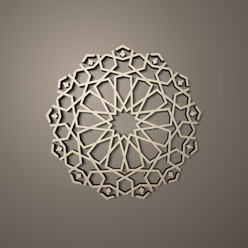 Fondo con il modello senza cuciture 3d nello stile islamico , ornamento orientale geometrico arabo, motivo persiano illustrazione di stock Fondo con il modello senza cuciture 3d nello stile islamico , ornamento orientale geometrico arabo, motivo persiano illustrazione di stock
