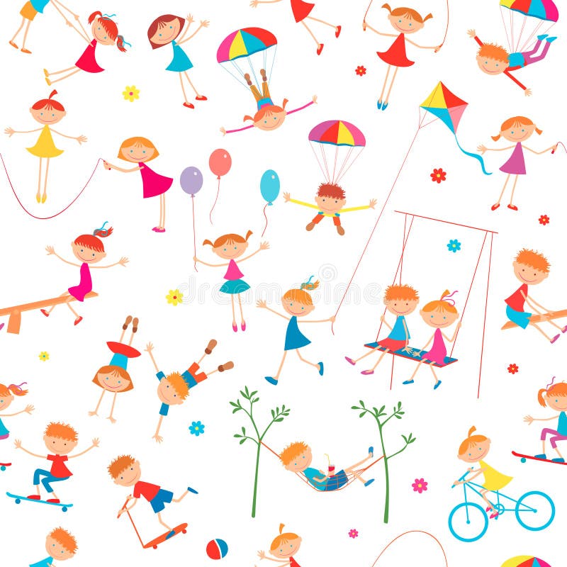 Fondo con jugar a niños ilustración del vector. Ilustración de modelo - 44096282 Fondo con jugar a niños ilustración del vector. Ilustración de modelo - 44096282