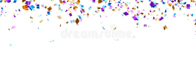 Fondo confetti de la cinta de la lámina de corte colorida ilustración del vector