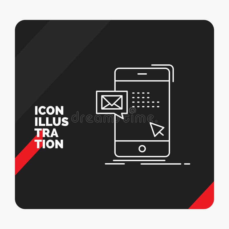 Fondo creativo rojo y negro de la presentación para el bulto, diálogo, instante, correo, línea de mensaje icono libre illustration Fondo creativo rojo y negro de la presentación para el bulto, diálogo, instante, correo, línea de mensaje icono libre illustration