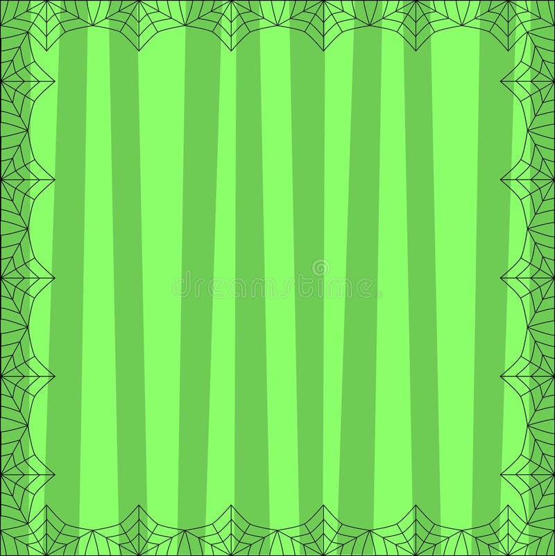 Fondo cuadrado verde rayado con las rayas verticales lindas enmarcadas con el coweb de la araña ilustración del vector Fondo cuadrado verde rayado con las rayas verticales lindas enmarcadas con el coweb de la araña ilustración del vector