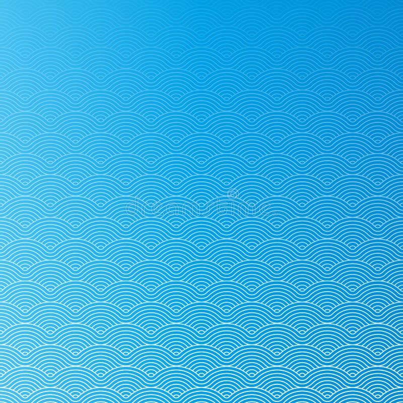 Fondo curvy de la textura del modelo de ondas del vector repetidor inconsútil geométrico colorido stock de ilustración