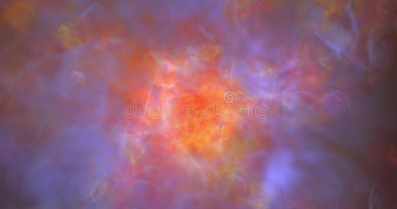 Fondo de animación abstracto de humo o nebulosa con un núcleo feroz stock de ilustración